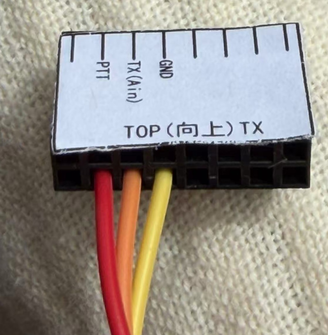 TX connector top